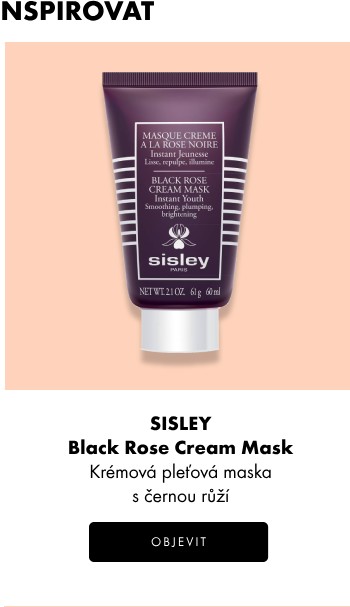 Krémová pleťová maska s černou růží